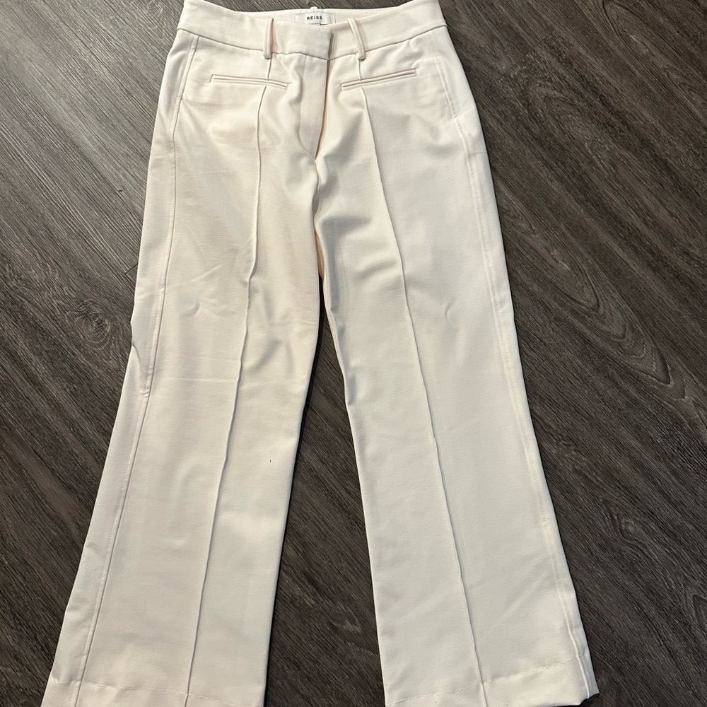 Reid’s Cream Wide-Leg Trousers size 8 EUC